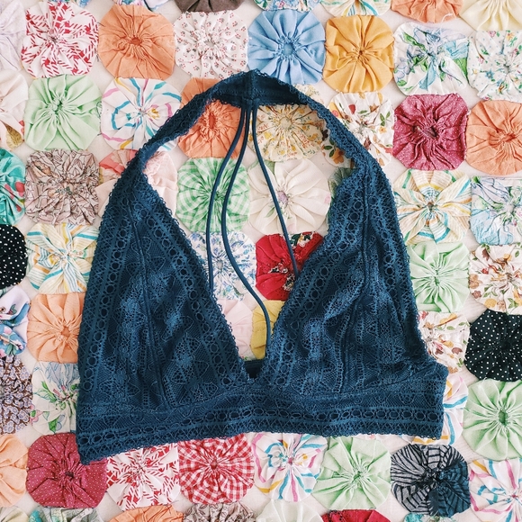 Urban Outfitters Other - UO OUT FROM UNDER DARK BLUE BRALETTE